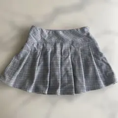 ZARA グレー系チェック スカート 9歳