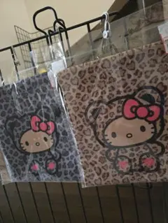 ハローキティ レオパード柄ポーチ 2色セット