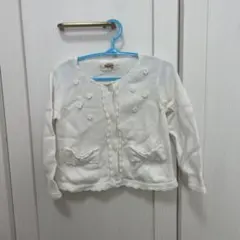 Souris ホワイト カーディガン 80