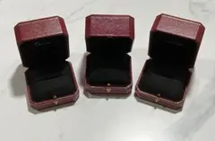 カルティエ空箱 3セット、ジュエリー収納ボックス4セット、レッドレザーケース１つ カルティエ空箱 3セット、ジュエリー収納ボックス4セット、レッド