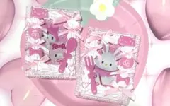 トレカケー硬質ケース ホイップデコ B8 リボン ピンク ネコ 萌え