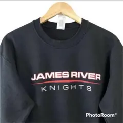 アメリカ USA 古着 カレッジ チーム ロゴ ブラック 黒 スウェット