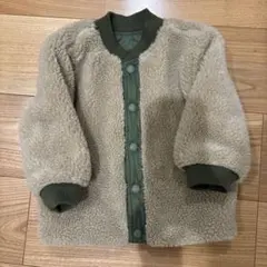 gapkids カーキ キルティング ベージュ ボア リバーシブル ジャケット