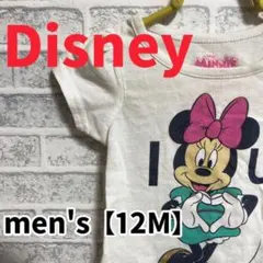 F2464【Disney】ミニープリント半袖Tシャツ【12M】