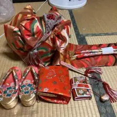 お値下げします。七五三七歳用フルセット　帯幅18センチ　草履21センチ