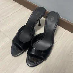 ZARA ブラック ミュール