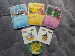 ポケモンカード3枚＋ポケモンシール3枚セット
