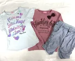 メゾピアノ　Tシャツ 短パン　3着セット