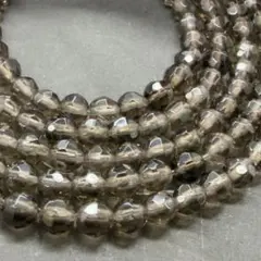 1912. スモーキークォーツボタンカットグラデーションカラー19本連売り 