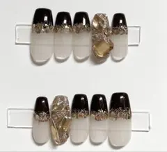 現品商品 ネイルチップ キラキラ お呼ばれ 上品 埋めつくし 大人シンプル