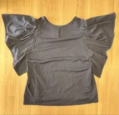 NATURAL BEAUTY BASIC フレアスリーブTシャツ M ネイビーのサムネイル