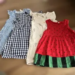 ベビー服　ワンピース 4点セット　90、95センチ　H&M しまむら　西松屋
