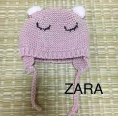 タイムセール！！　ZARA ベビー ニット帽 帽子 ピンク　女の子