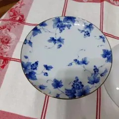 【再々値下げ！】Adam＆Eve たち吉 青いブドウ模様 ケーキ皿 5枚