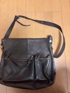 L.E.D.BlTES 革トートバッグネイビー2WAYショルダーベルト付 - メルカリ