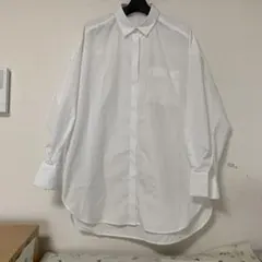 GU Mサイズ オーバーサイズ ホワイト シャツ 長袖