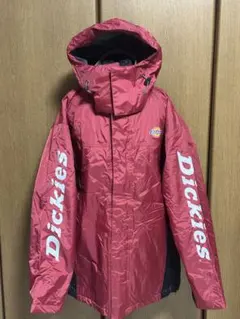 Dickies フード付きマウンテンパーカー レッド 防水 防風 防寒ジャケット