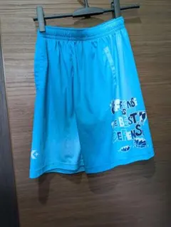 コンバース　ハーフパンツ　 バスパン　バスケットパンツ　水色　半ズボン