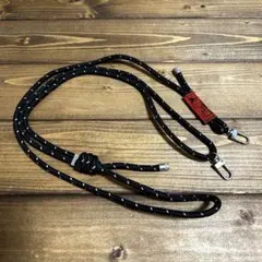 topologie スマホショルダーストラップ 黒