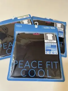 トップバリュ PEACE FIT COOL 半袖丸首シャツ 黒 3枚セット