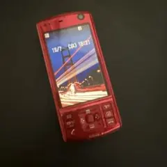 スライド式 携帯電話 本体 レッド　Soft Bank911T