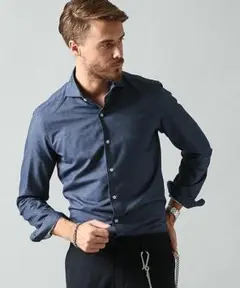 超美品 ナノライブラリー スーピマドレス起毛シャツ 戸賀敬城