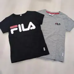 FILA Tシャツ 2枚セット 黒 グレー