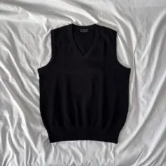 PINO BAZZO ウール100% Vネック ニットベスト L ユニセックス