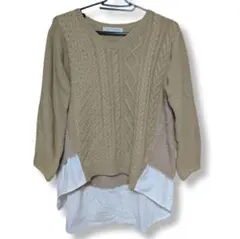 BITTOKO 重ね着風ニットセーター