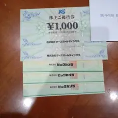 ビックカメラ株主優待券、ケーズデンキ優待券