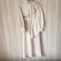 【極美品✨】earth music&ecology M アシンメトリーワンピース