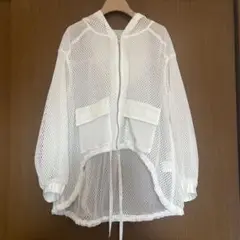 グレースコンチネンタル　メッシュコンビフーディ