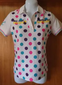 BLUE CRUSH 水玉模様ポロシャツ Mサイズ