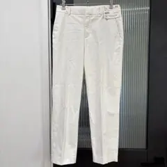 オフホワイト クロップドパンツ ウエスト61cm