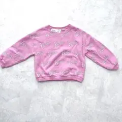 ZARA 子供服 ピンク Barbie トレーナー 長袖 裏起毛 110