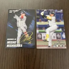 千葉ロッテマリーンズ プロ野球カード 2枚セット