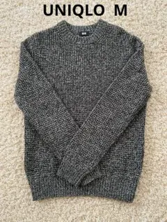 UNIQLO ダークグリーングレー系ニットセーター M
