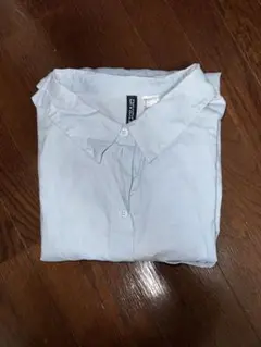ライトブルー ボタンダウンシャツ 長袖