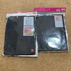【新品】ユニクロ　ヒートテック　タートルネックＴ　100&130