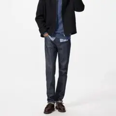 UNIQLO セルビッジデニム W31 ダークデニム