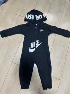 Nike フード付きロンパース 12M 黒