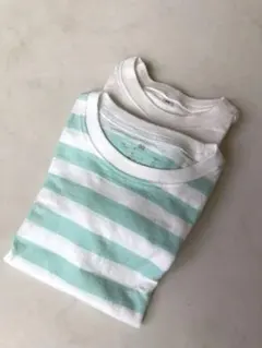☆無印良品☆Tシャツ☆2枚セット☆サイズ90☆白と水色