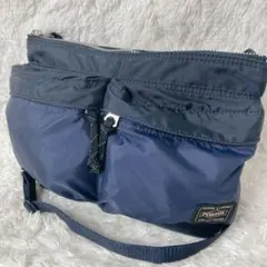 極美品 PORTER PX TANKER エッセンシャルバッグ アイアンブルー - メルカリ