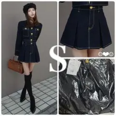 ラスト1点♡Darich♡DDボタンデニムスコート♡インディゴ♡S