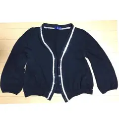 ITS'DEMOラメライン 七分袖 カーディガン ボレロ