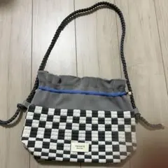 未使用級】 Tricote 巾着dショルダーバッグ 斜め掛け 軽量 手提げ 