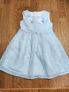 *値下げ美品エニィファム　水色ワンピース　120サイズ*