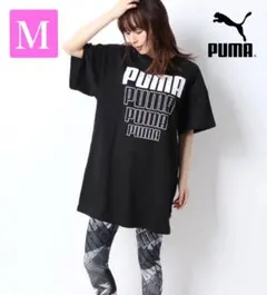 新品★プーマワンピース プーマTシャツ プーマシャツ ひざ丈ワンピース★Mのサムネイル