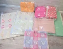 ①ほぼ新品☆100cmギュウギュウ❤fuwara❤6重ガーゼ生地セット 