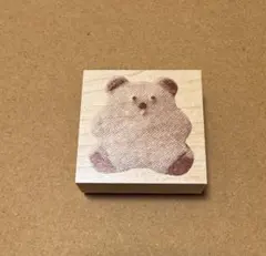 oyaMADE ラバースタンプ クマクッキーフォト ハンコ スタンプ オヤマデ